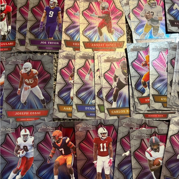 88 card lot of 2021 Panini Prizm Draft Picks & Wild Card Alumination football - Picture 3 of 13